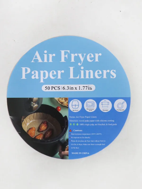 Pack of 50 Air Fryer Disposable Paper Liner