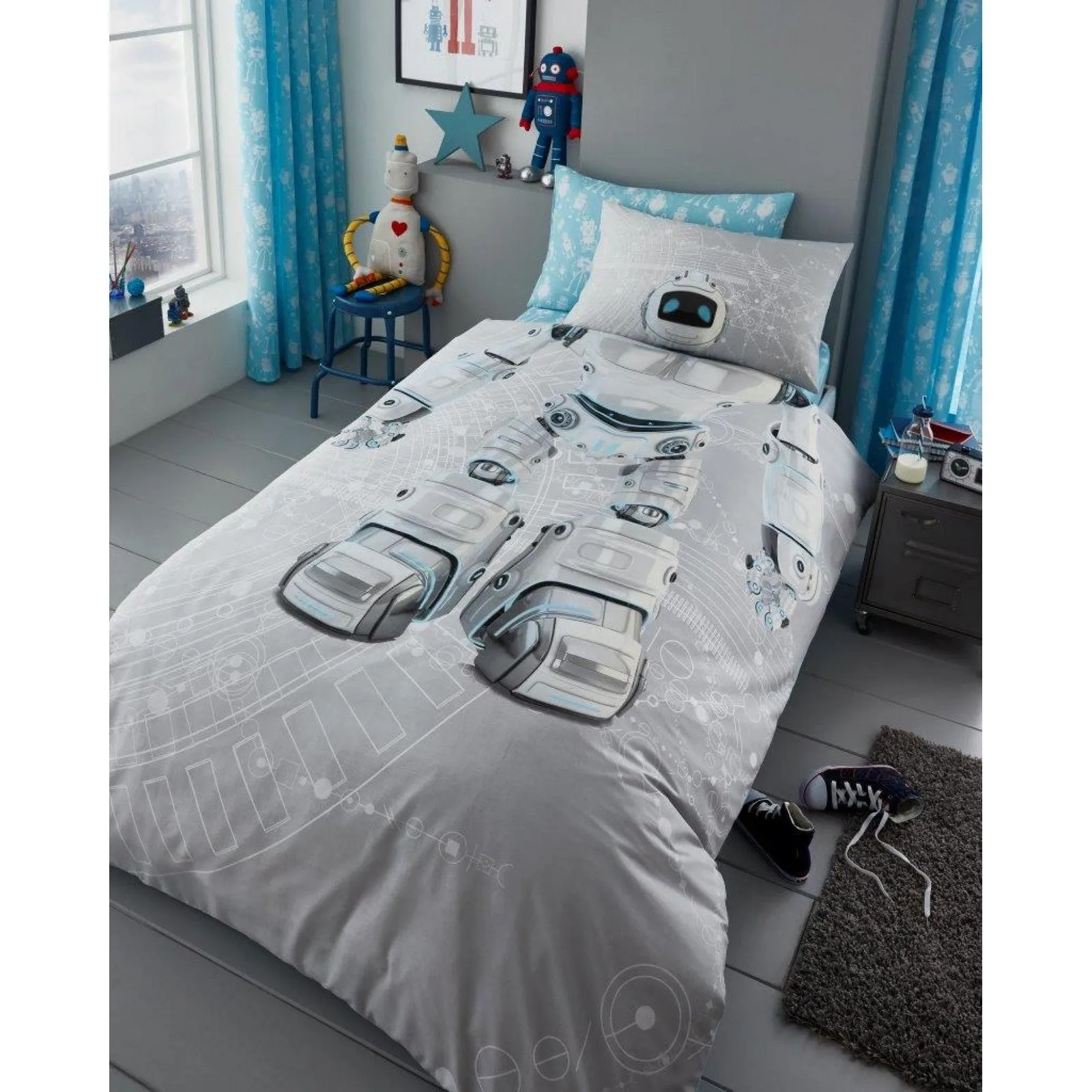 Panel Robot Duvet Set