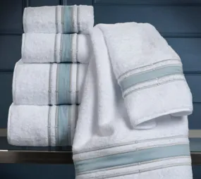 Parallele Embroidered Bath Towels by Dea Linens