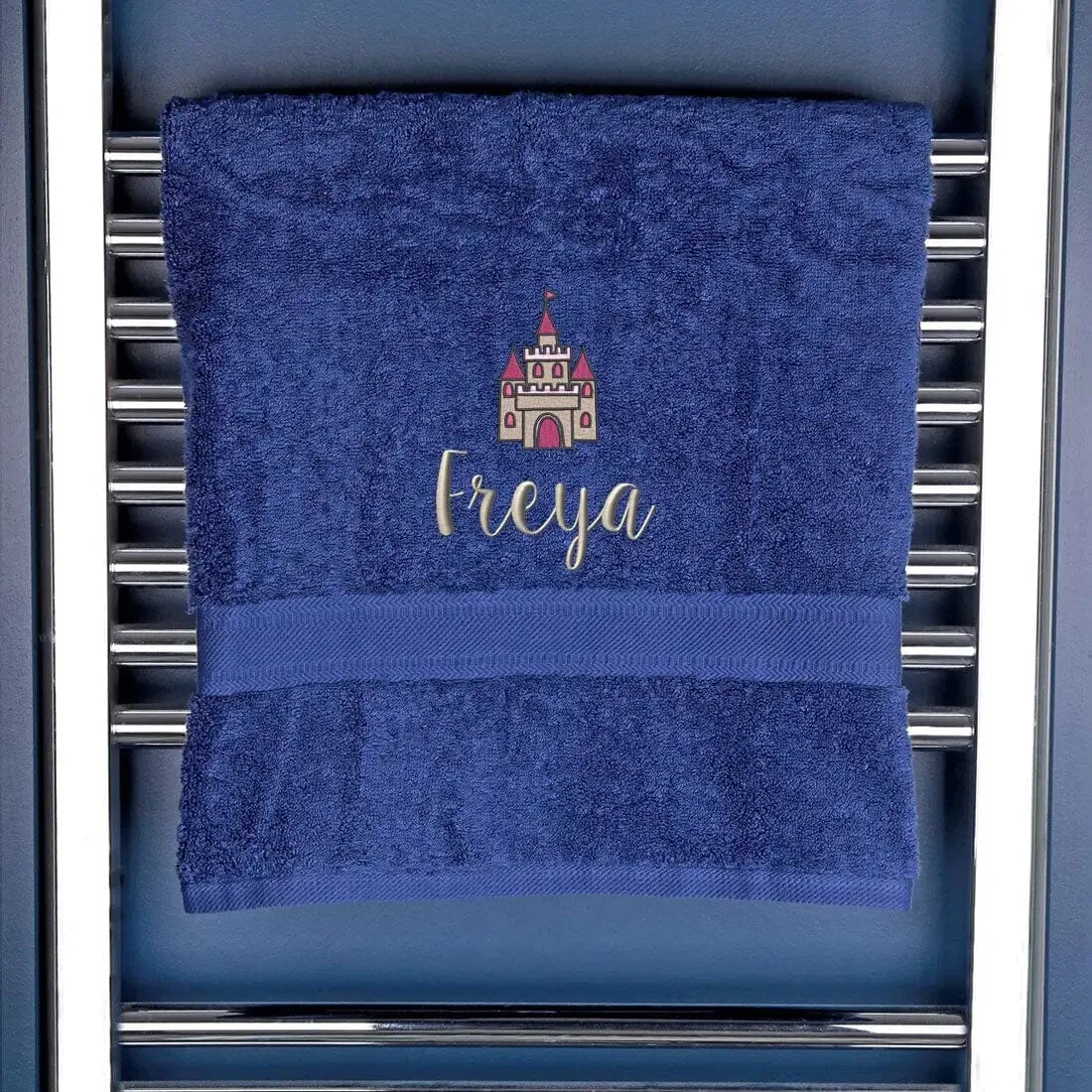 Personalised Princess Castle Bath Towel