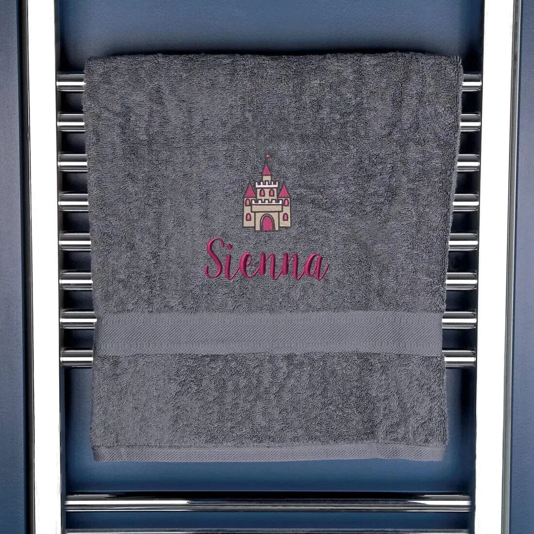 Personalised Princess Castle Bath Towel