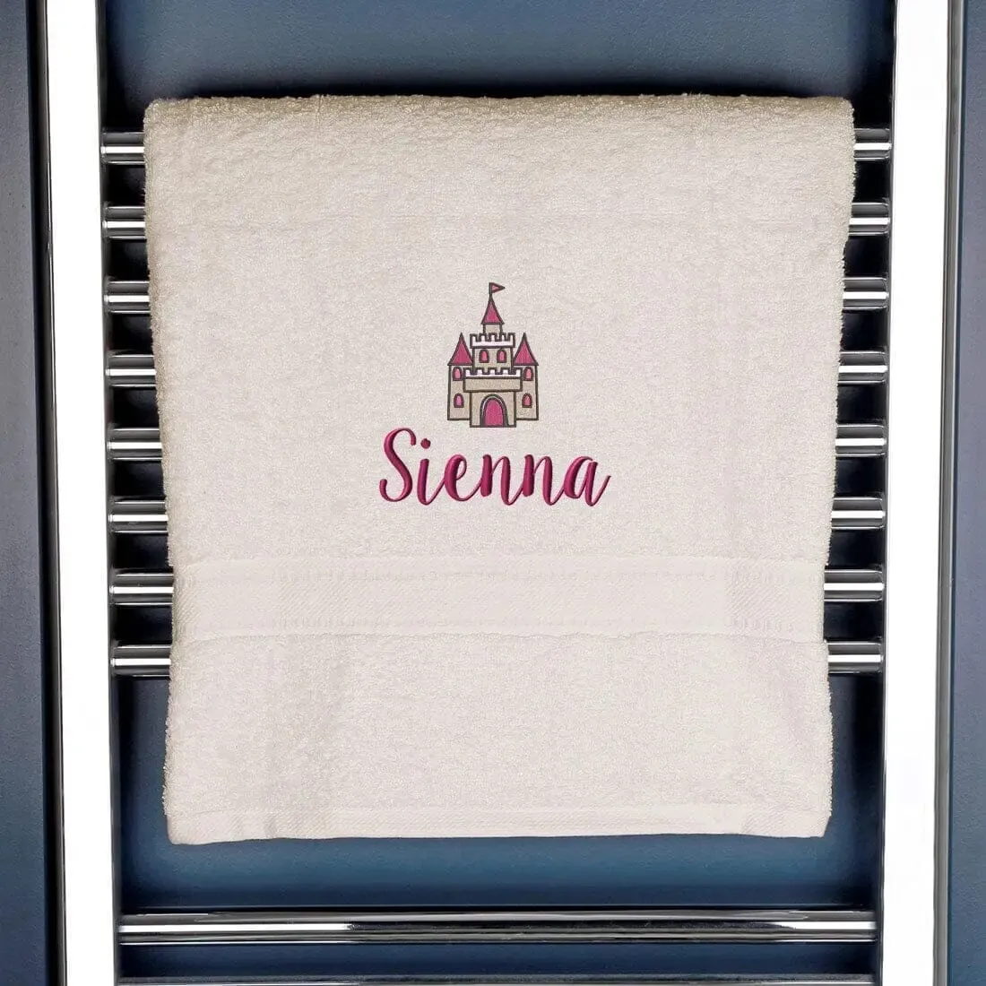 Personalised Princess Castle Bath Towel