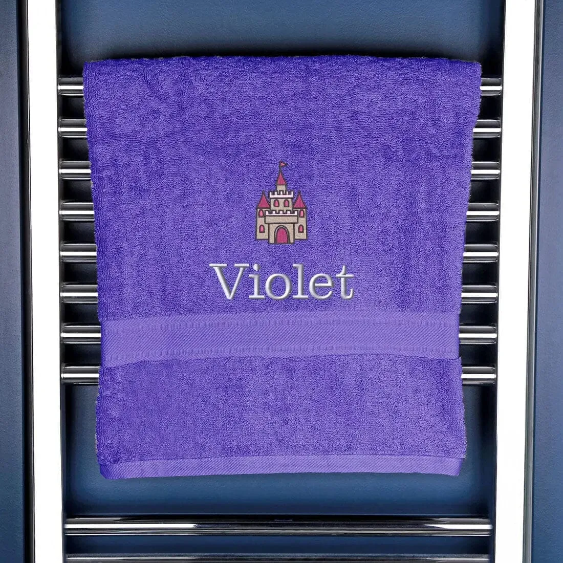 Personalised Princess Castle Bath Towel