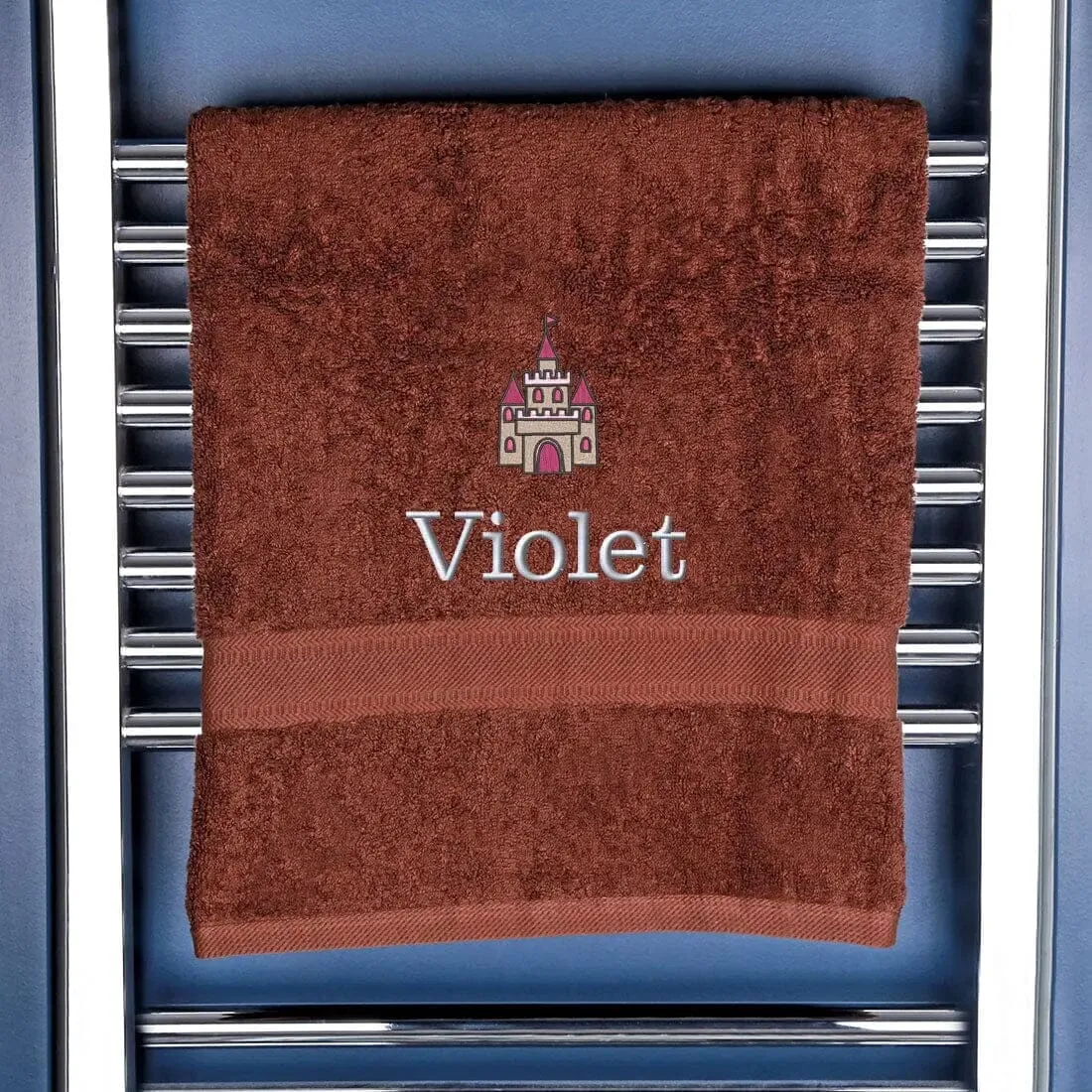 Personalised Princess Castle Bath Towel