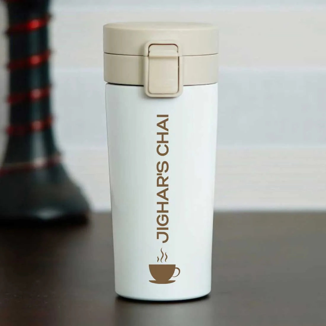 Personalized Coffee Tumbler for Office Travelling Car Vacuum Flask (380 ML) - Tea Cup