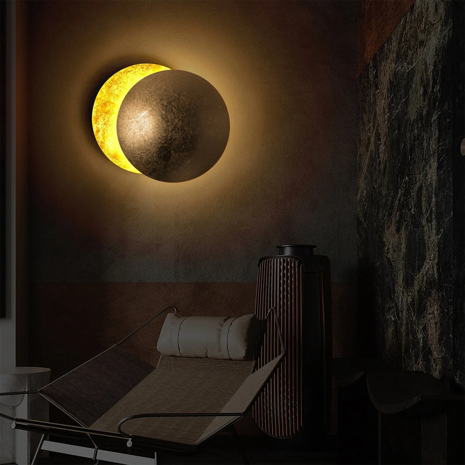 Phases of Moon Wall Light Fixture