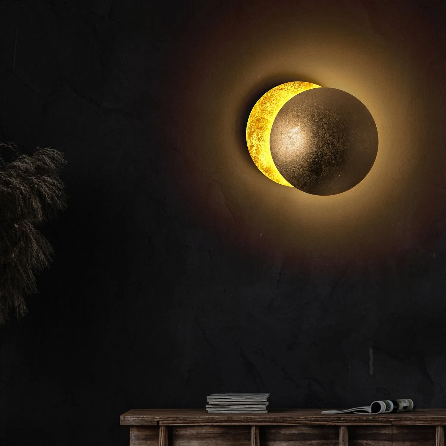 Phases of Moon Wall Light Fixture