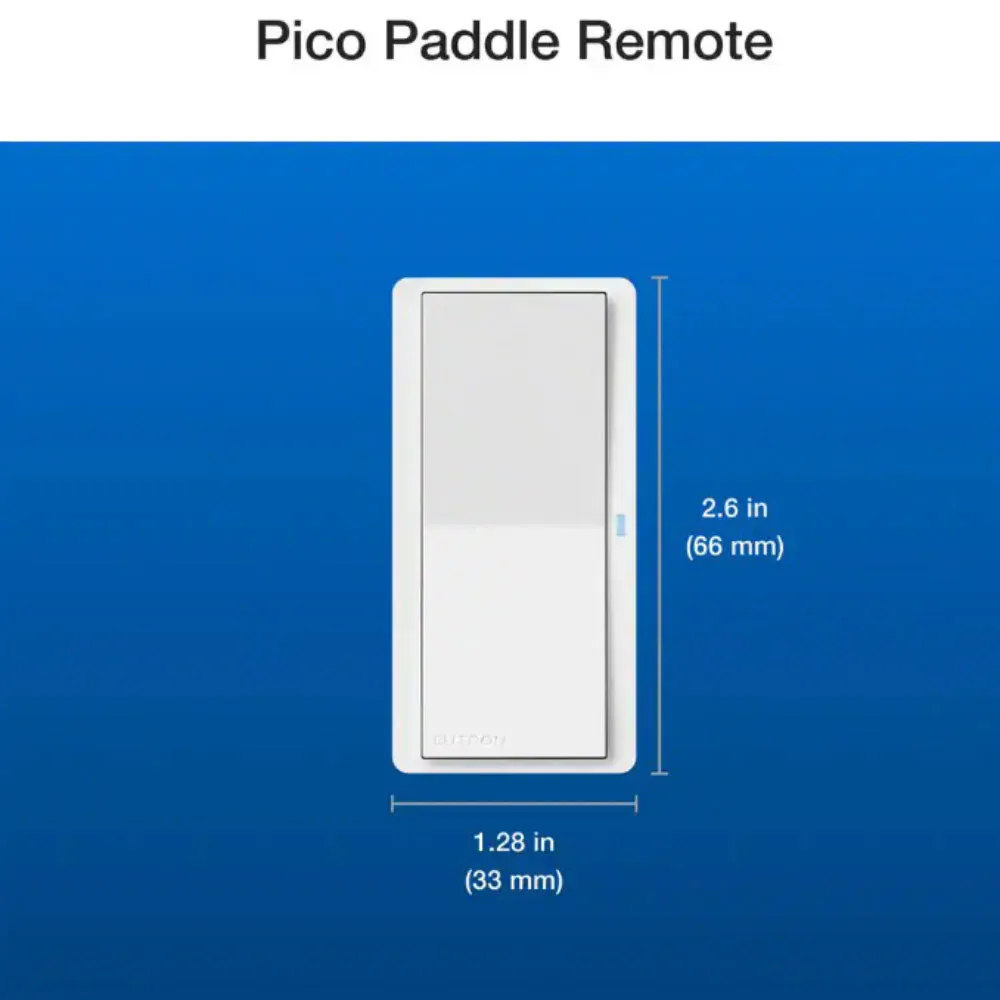 Pico Smart Paddle Remote Wall Mounting Kit for On/Off Control, White