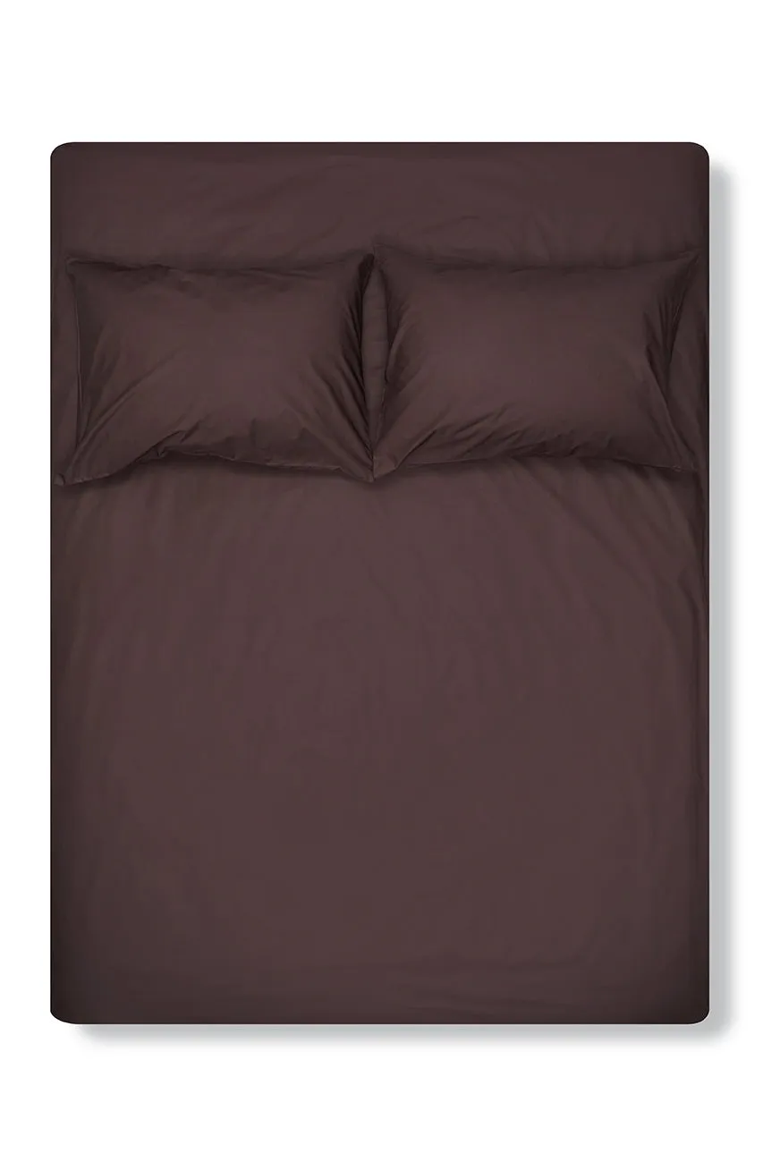 Pima Cotton Percale Bedding in Brown Color