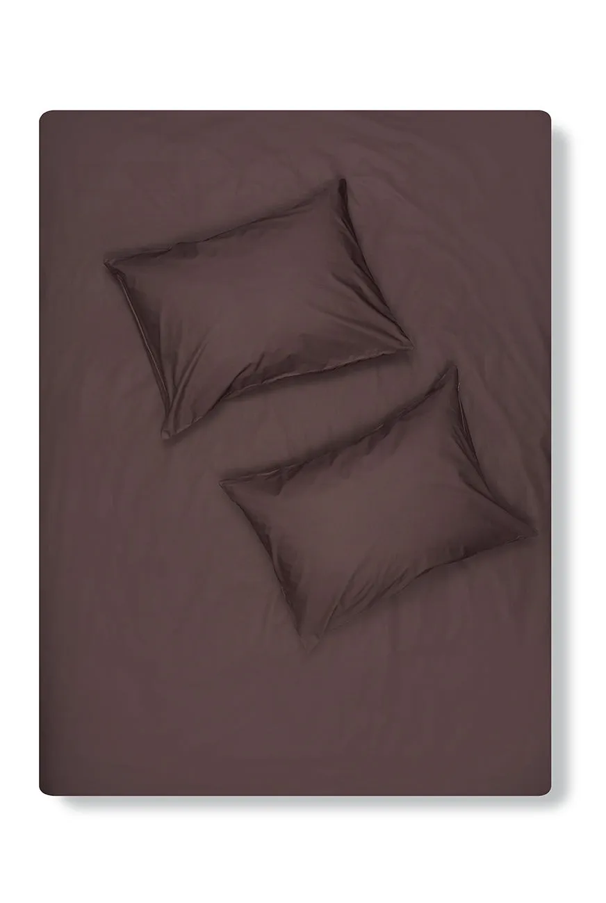 Pima Cotton Percale Bedding in Brown Color