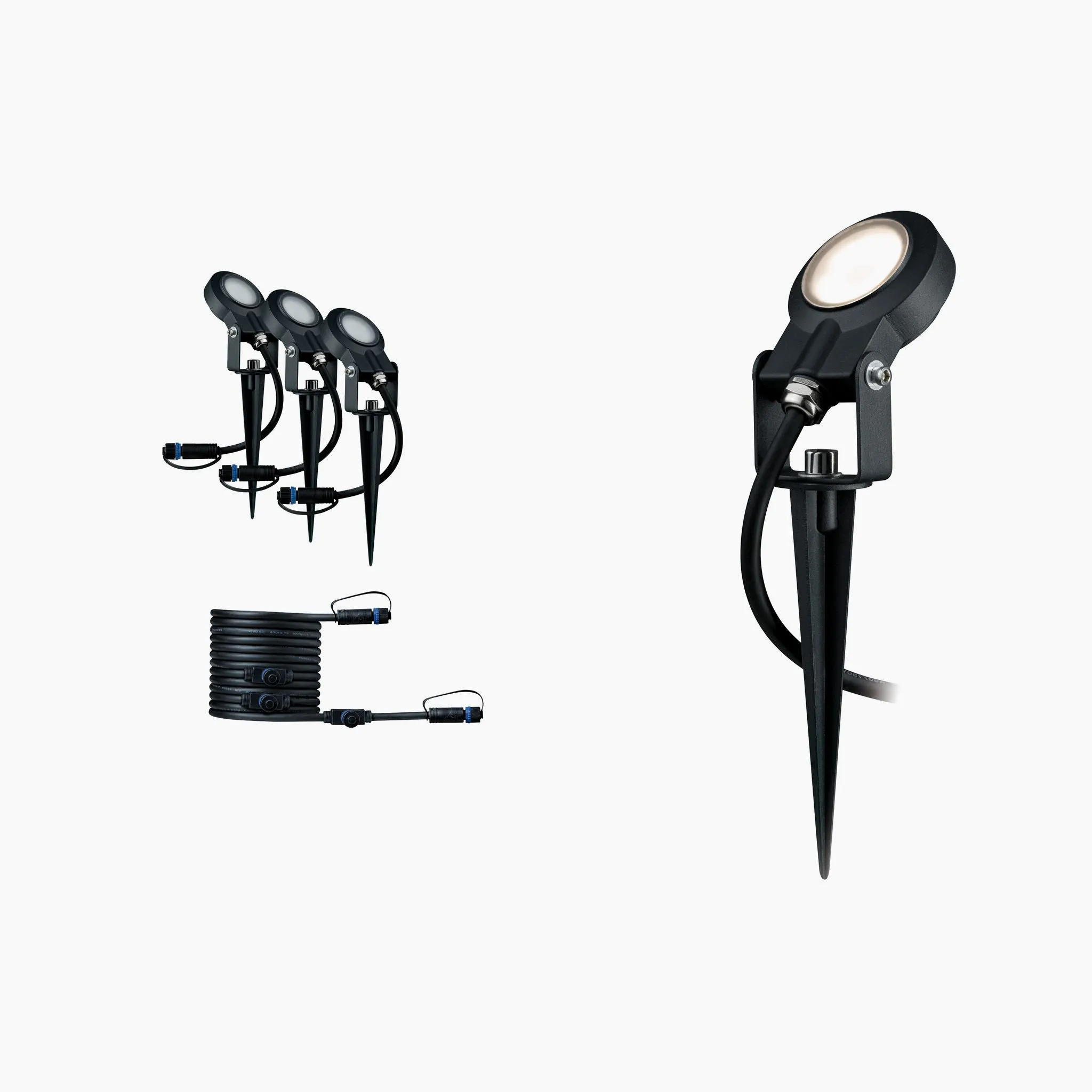 Plug & Shine Outdoor Sting 18W LED Warm White Expansion Set in Anthracite