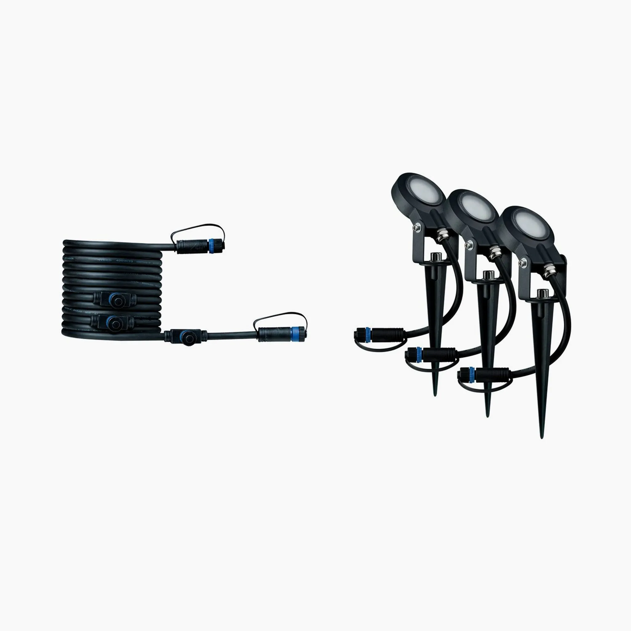 Plug & Shine Outdoor Sting 18W LED Warm White Expansion Set in Anthracite