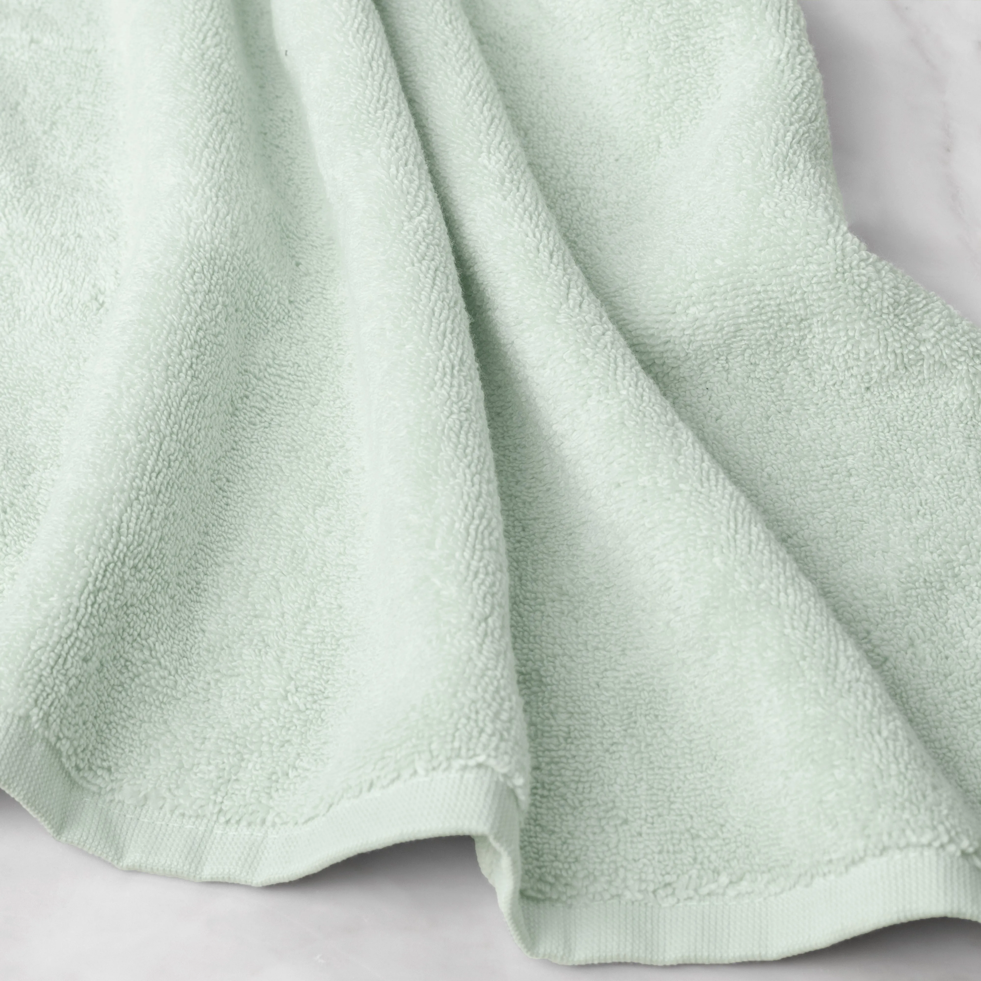 Plush Mint Green Bath Towel