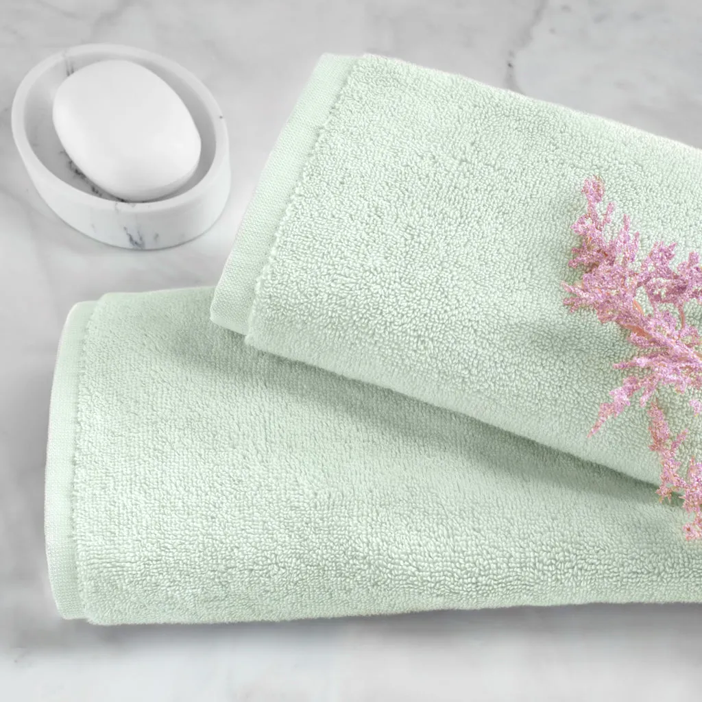 Plush Mint Green Bath Towel