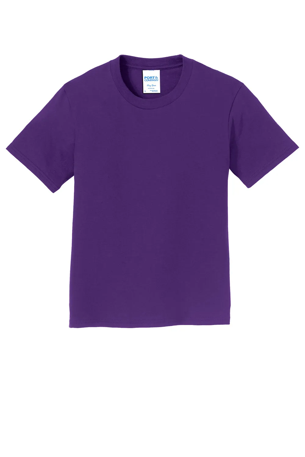 Port & Company Youth Fan Favorite Short Sleeve Crewneck T-Shirt - Team Purple