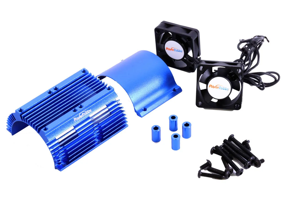 Powerhobby Heat Sink w Twin Turbo High Speed Cooling Fans 1/8 Motors PH1289