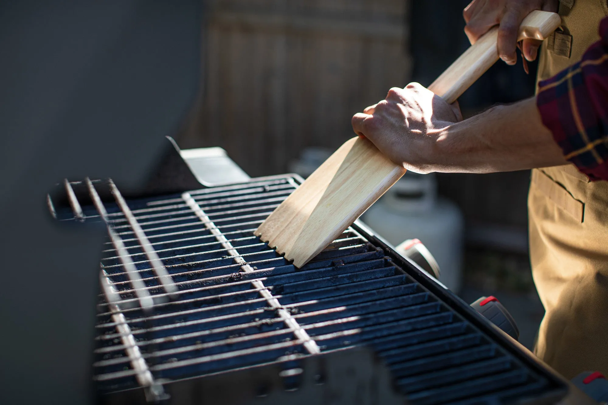 Purdue Boilermakers - Hardwood BBQ Grill Scraper with Bottle Opener