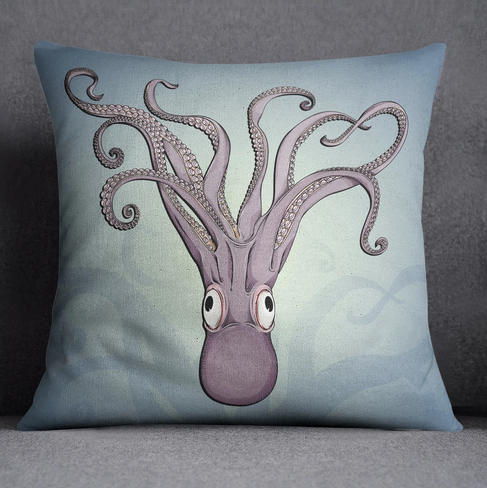 Purple Tentacle Octopus Sea Blue Green Crib and Toddler Bedding Collection