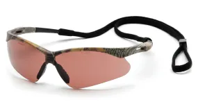 Pyramex SCM6318STP PMXTREME Camo Safety Glasses W/ Sandstone Bronze Anti-Fog with Cord Lens (12 each)