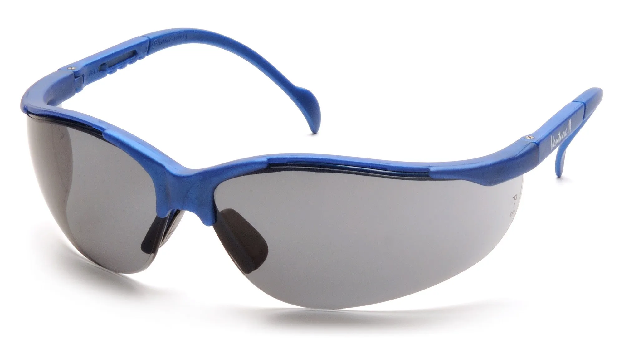 Pyramex SMB1820S Venture II Metallic Blue Safety Glasses W/ Gray Lens (12 each)