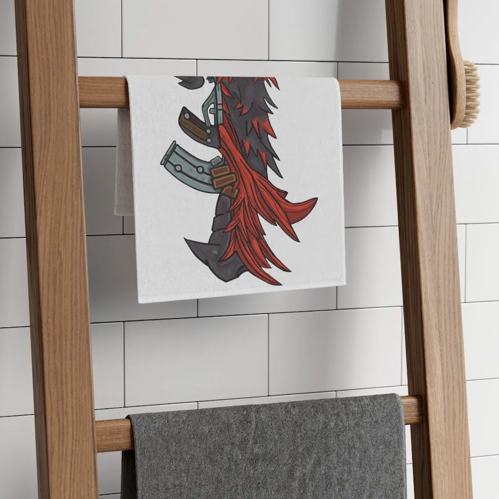 Red Black Dragon Gun Rally Towel, 11x18