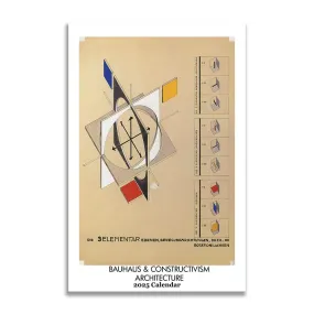 Retrospect Bauhaus Wall Calendar 2025