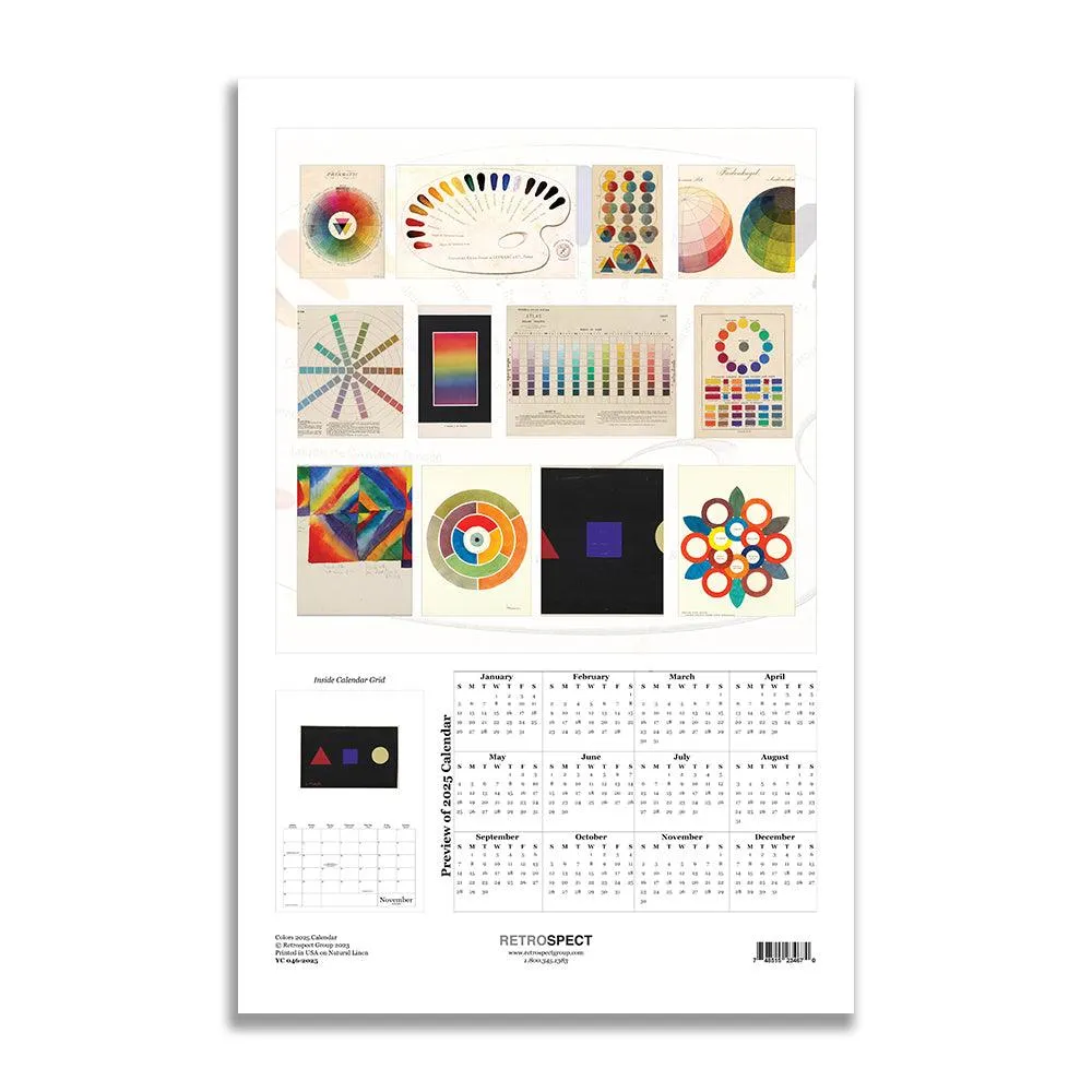 Retrospect Colours Wall Calendar 2025