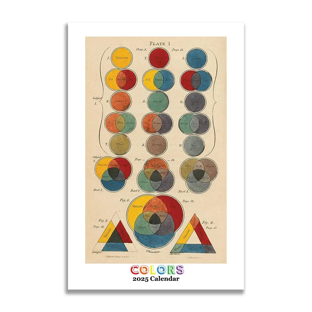 Retrospect Colours Wall Calendar 2025