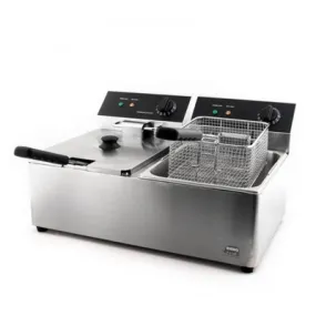 Rhino Commercial Double Tank Fryer 2x6L