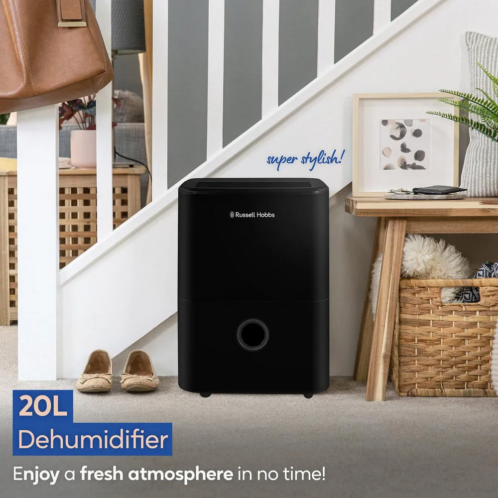 Russell Hobbs RHDH2002B 20L Dehumidifier Black