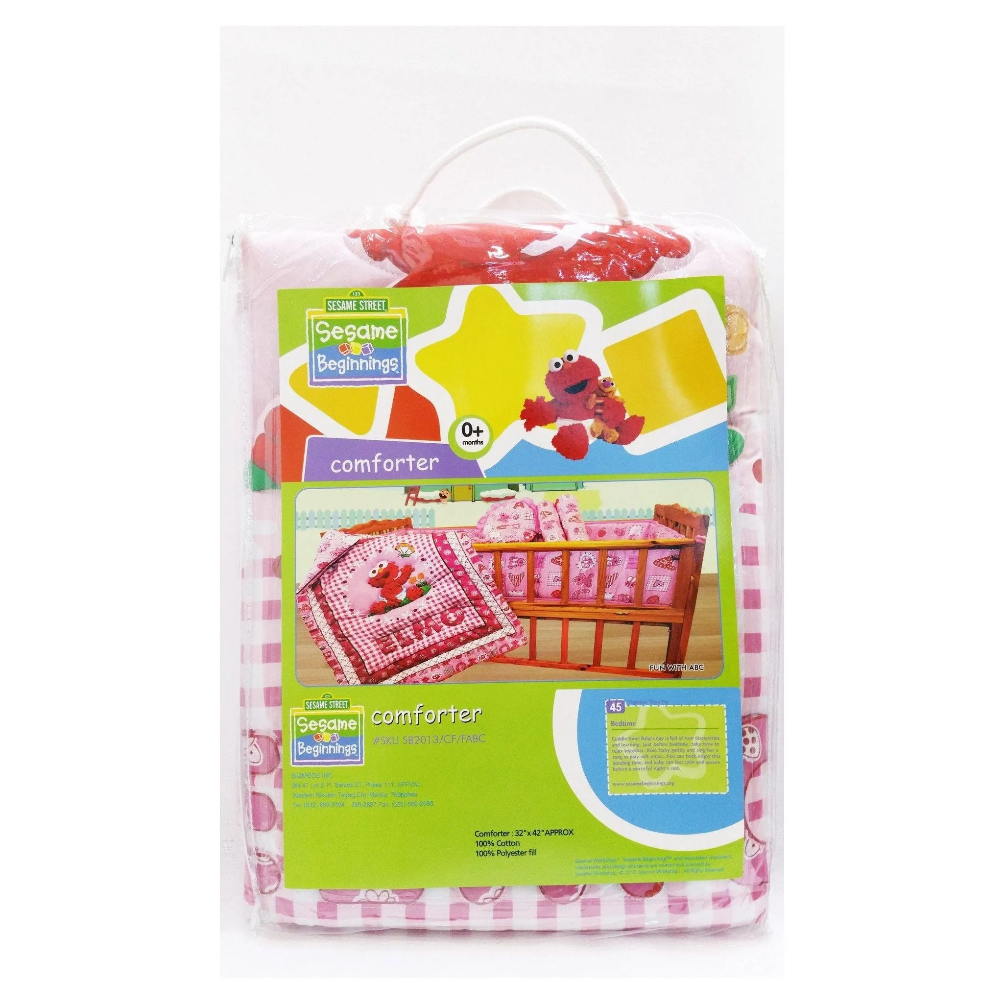 Sesame Comforter Set ABC Pink