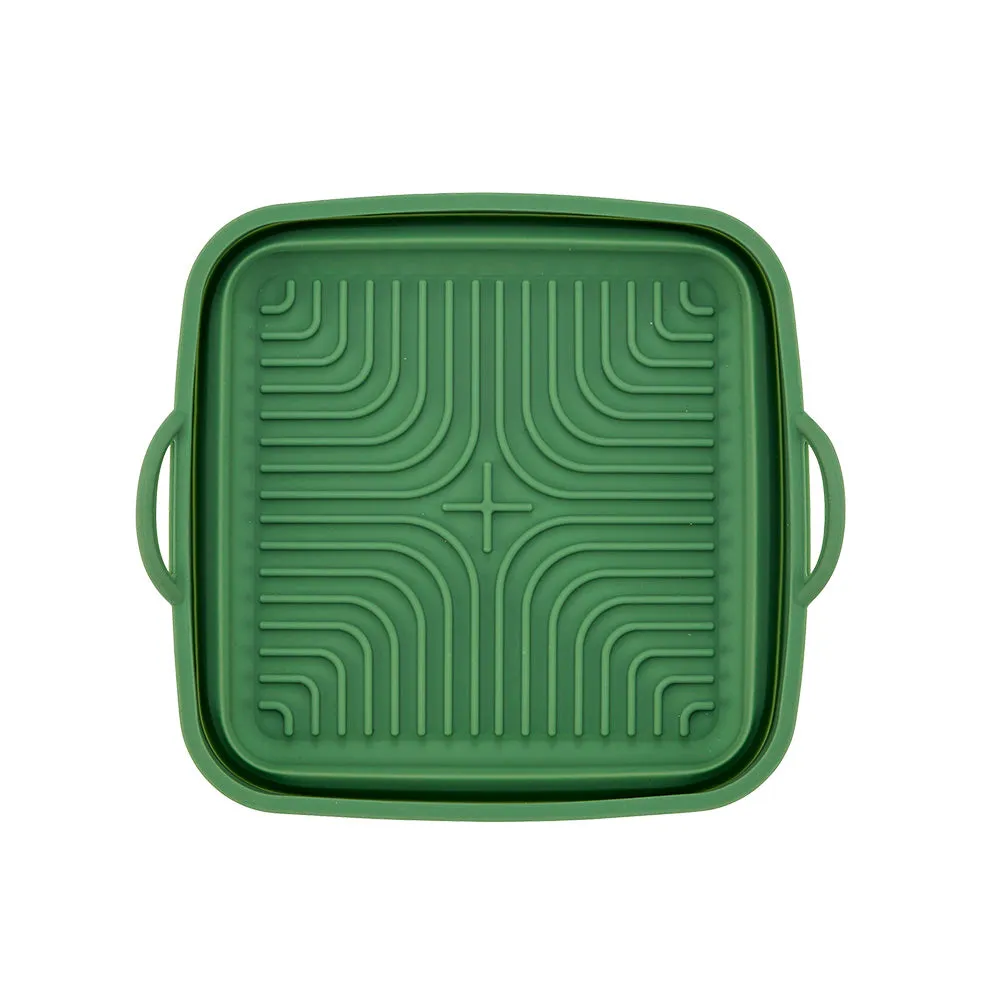 Silicone Air Fryer Square Collapsible Pan 20cm