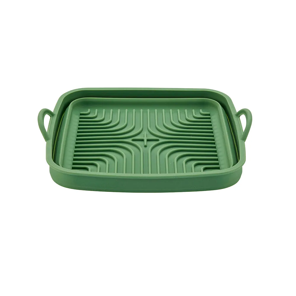 Silicone Air Fryer Square Collapsible Pan 20cm