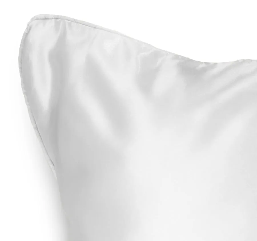 Silk Pillowcase and Eye Mask Set White