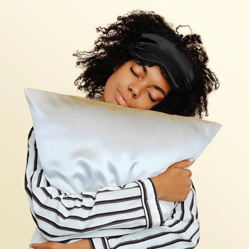 Silk Pillowcase with Envelope Closure - Queen - Lightest Ivory