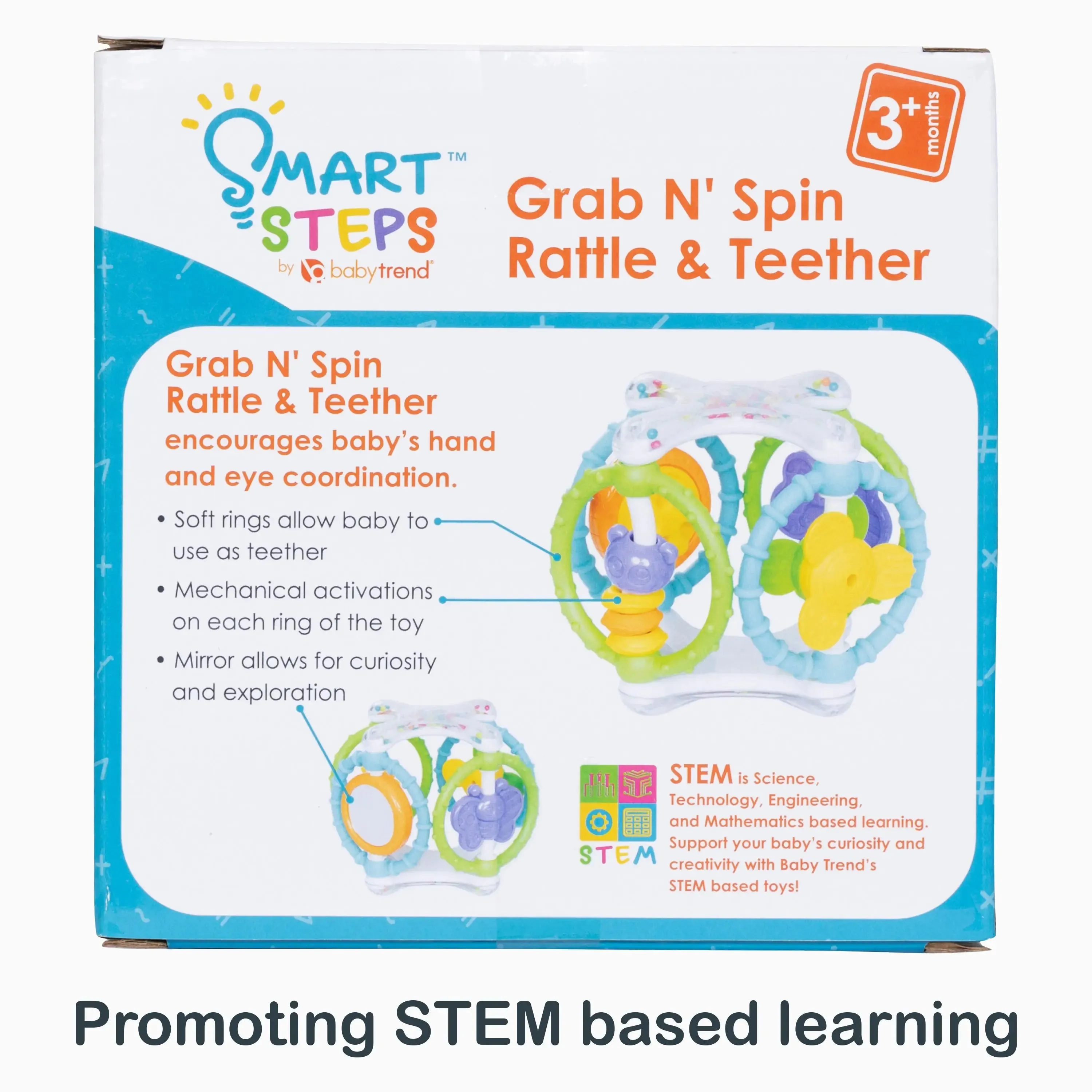 Smart Steps® Grab N' Spin Rattle and Teether