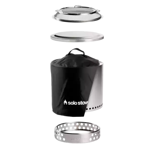 Solo Stove Stainless Steel Ranger Backyard Bundle 2.0 - Portable &amp; "Smokeless"