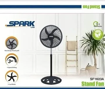 Spark Line Plastic Stand Fan 18 58W