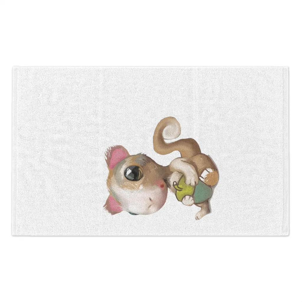 Squirrel Rally Towel, 11x18