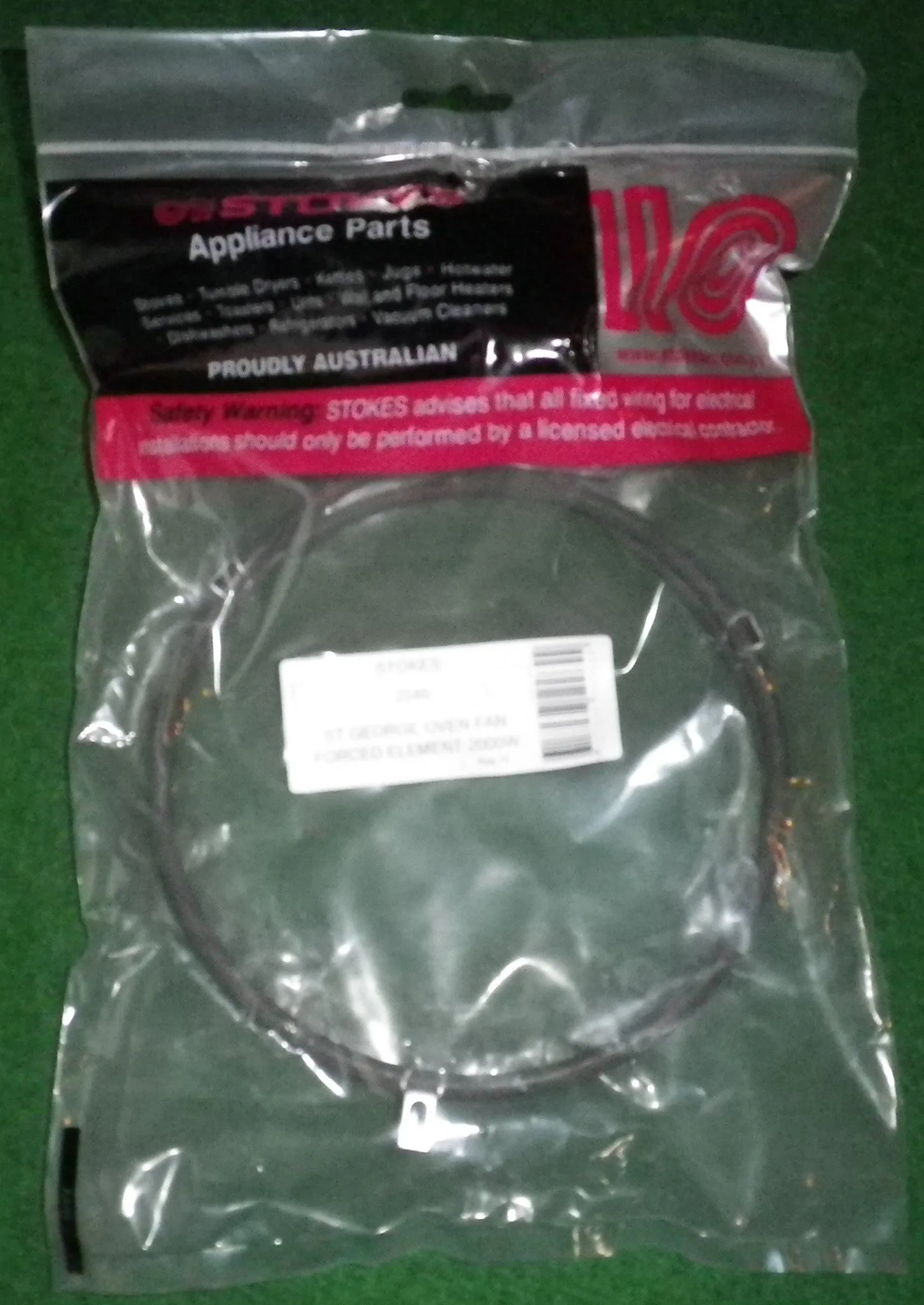 St George 2200Watt Fan Forced Oven Element - Part # 2546