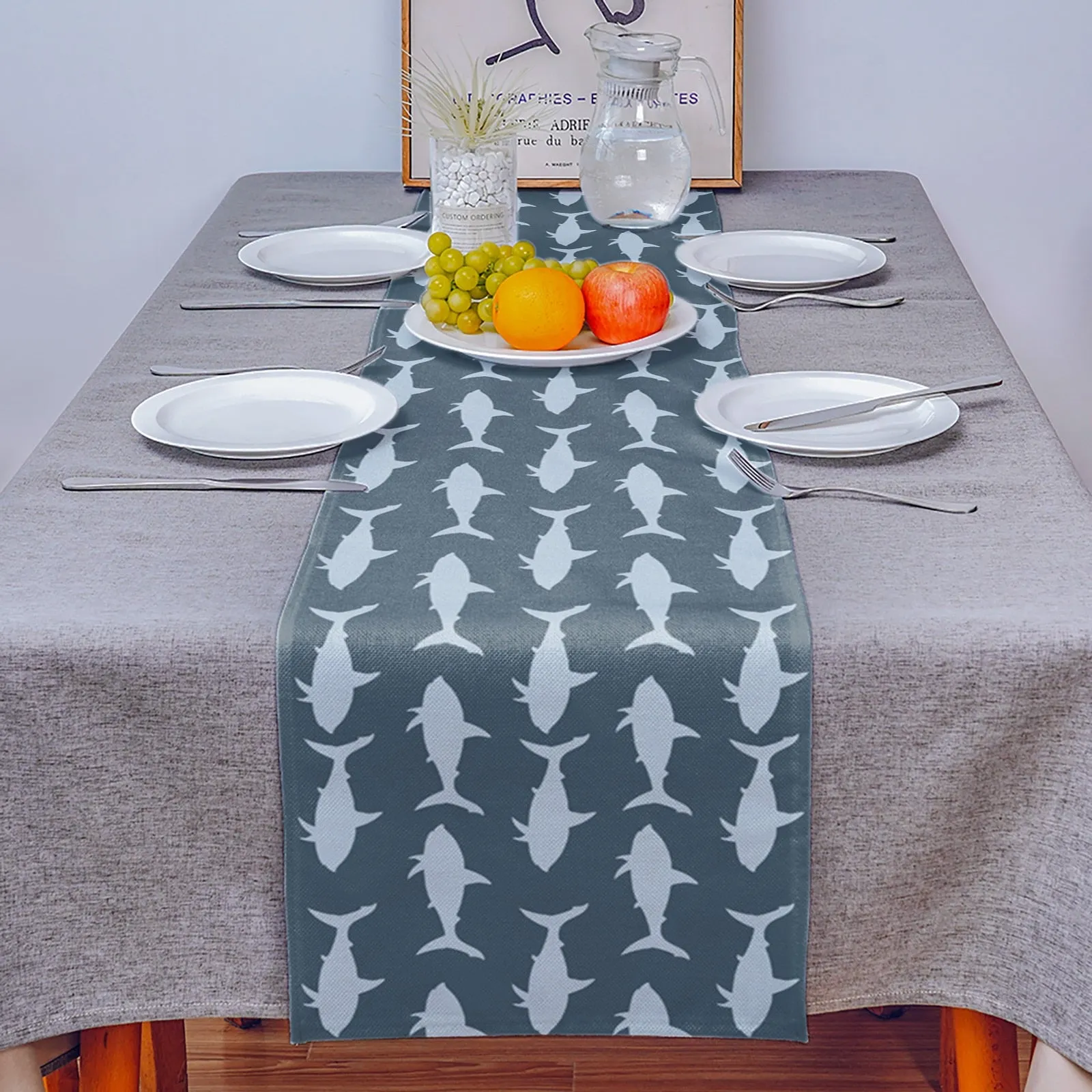 Table Runner: Shark Texture