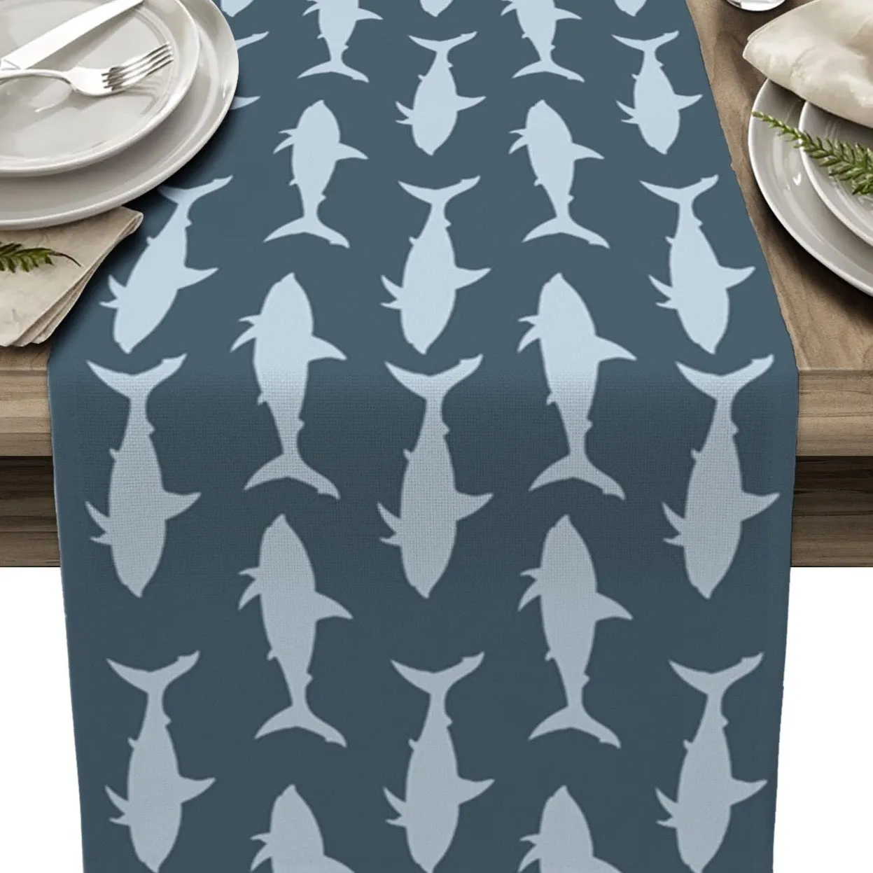 Table Runner: Shark Texture