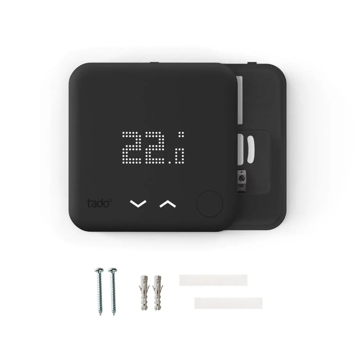 tado° Smart Thermostat Starter-Kit V3  (Schwarz, Verkabelt)