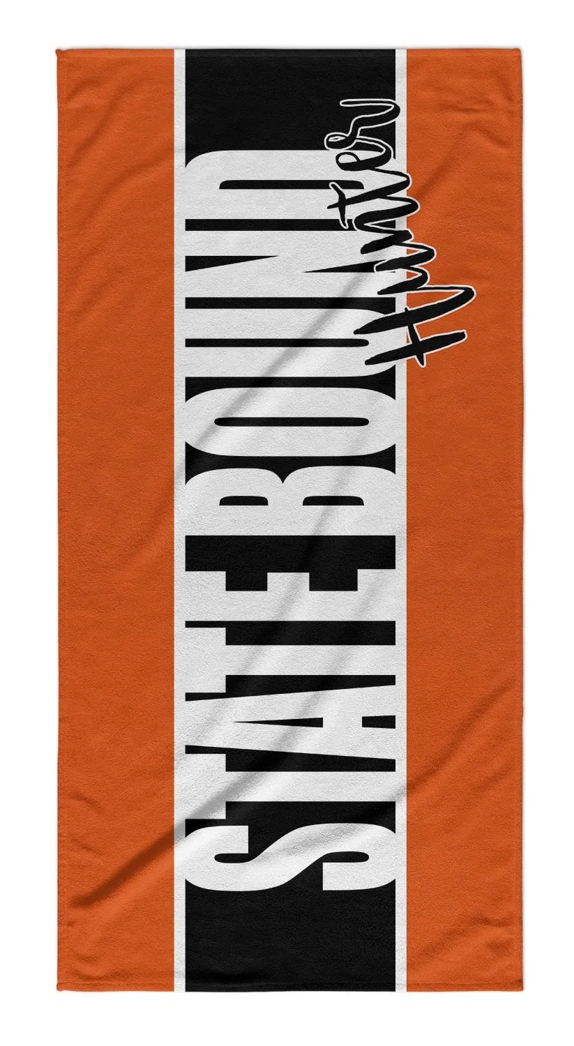 TEAM - PERSONALIZED BOLD STRIPE PREMIUM BEACH TOWEL