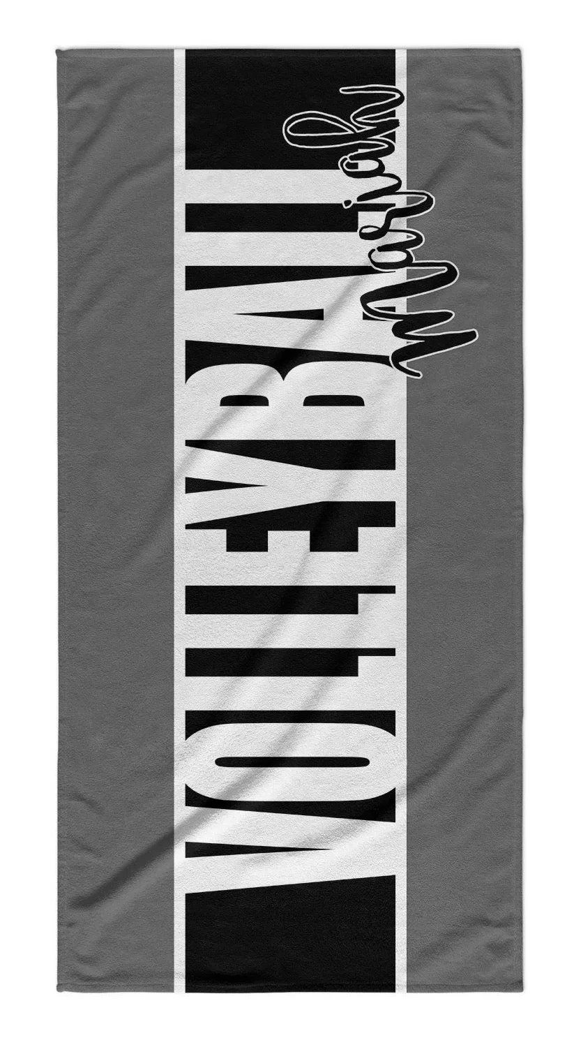 TEAM - PERSONALIZED BOLD STRIPE PREMIUM BEACH TOWEL