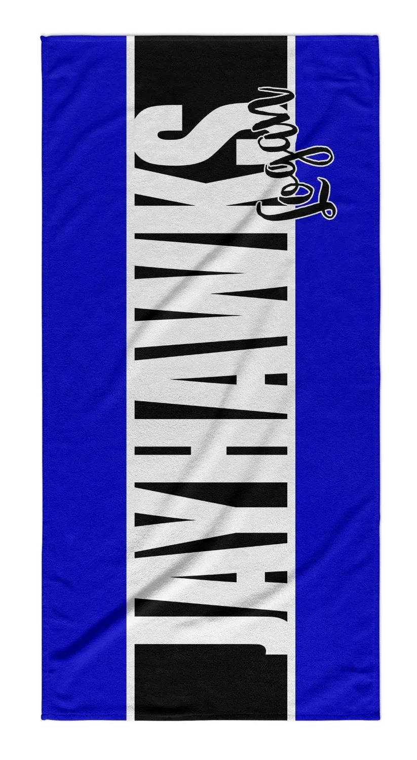 TEAM - PERSONALIZED BOLD STRIPE PREMIUM BEACH TOWEL