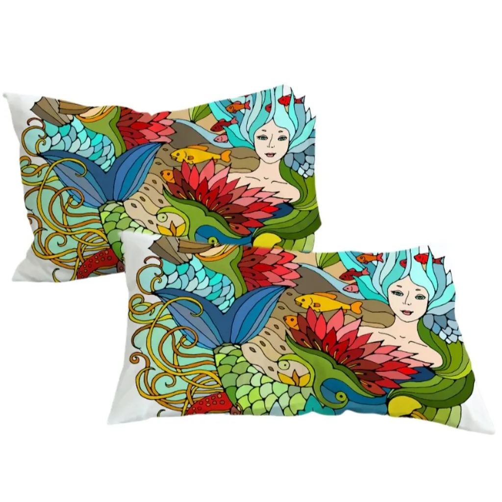 The Happy Mermaid Bedding Set