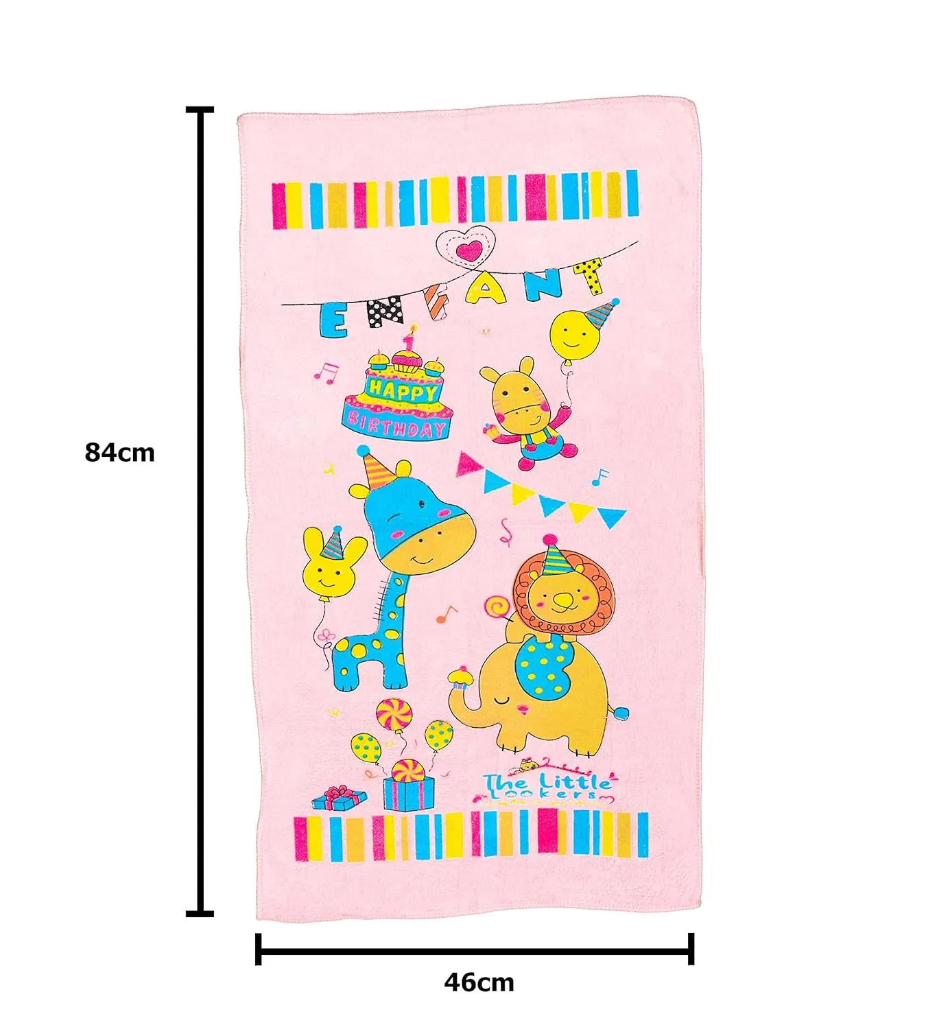 THE LITTLE LOOKERS Super Soft Baby Bath Towel Set | 1 Hooded Towel & 1 Bath Towel | for Infants & Babies - Set of 2