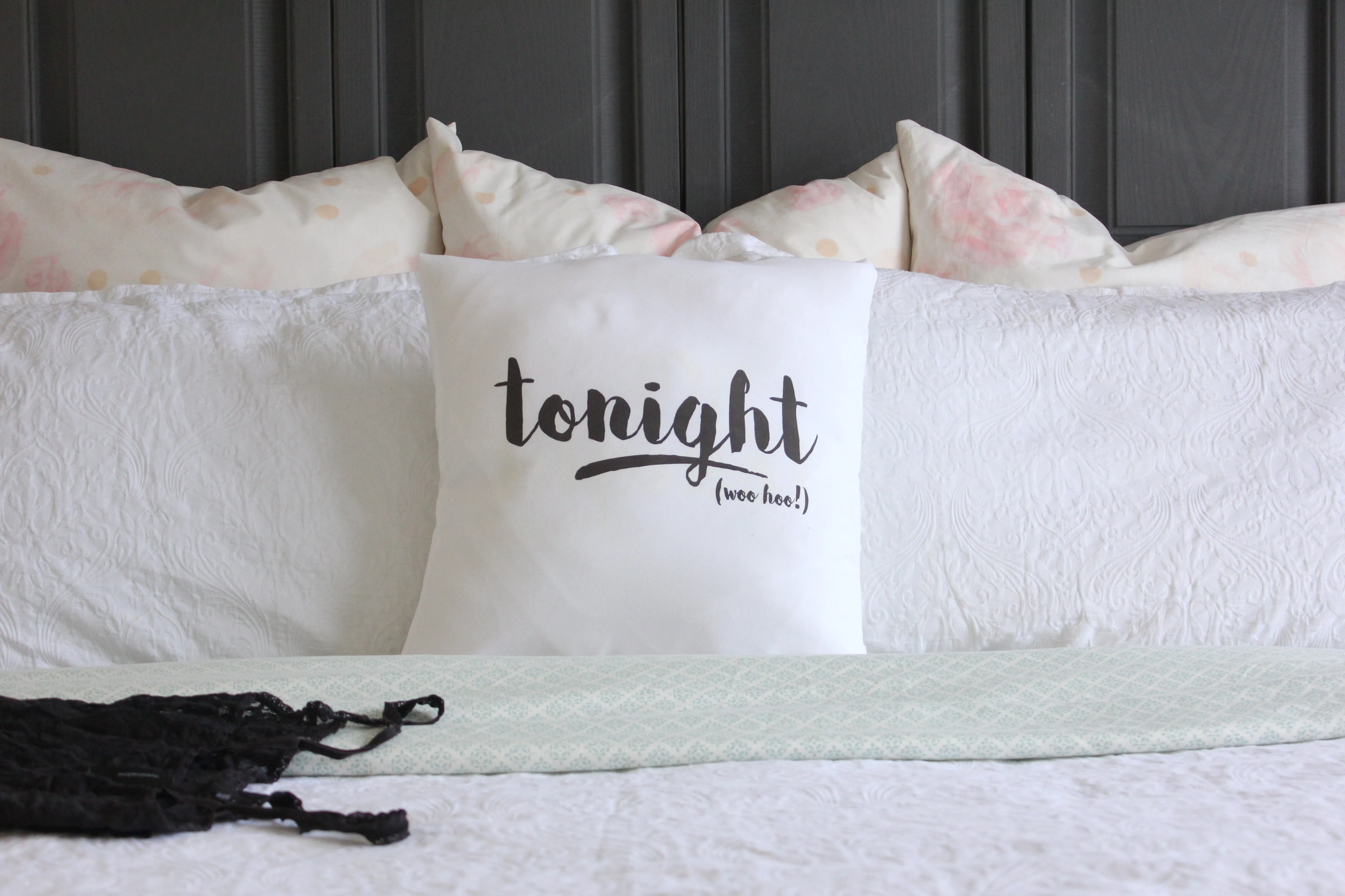 Tonight, Not Tonight Throw Couple Pillowcase - Perfect Bridal Shower Gift