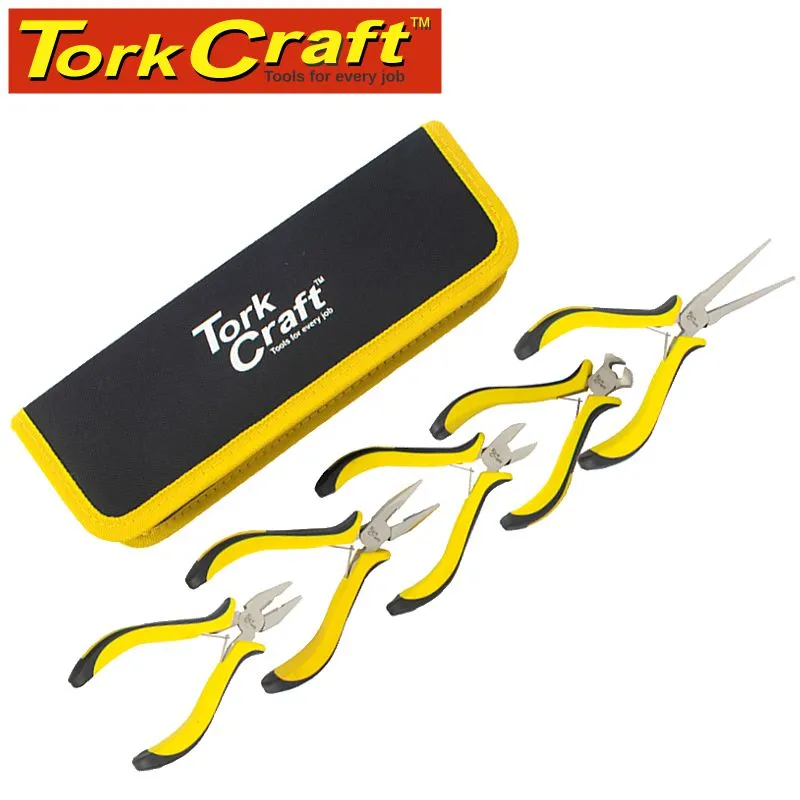 TORK CRAFT TORK CRAFT 5PC MINI PLIER SET C/W CARRY BAG TC603005